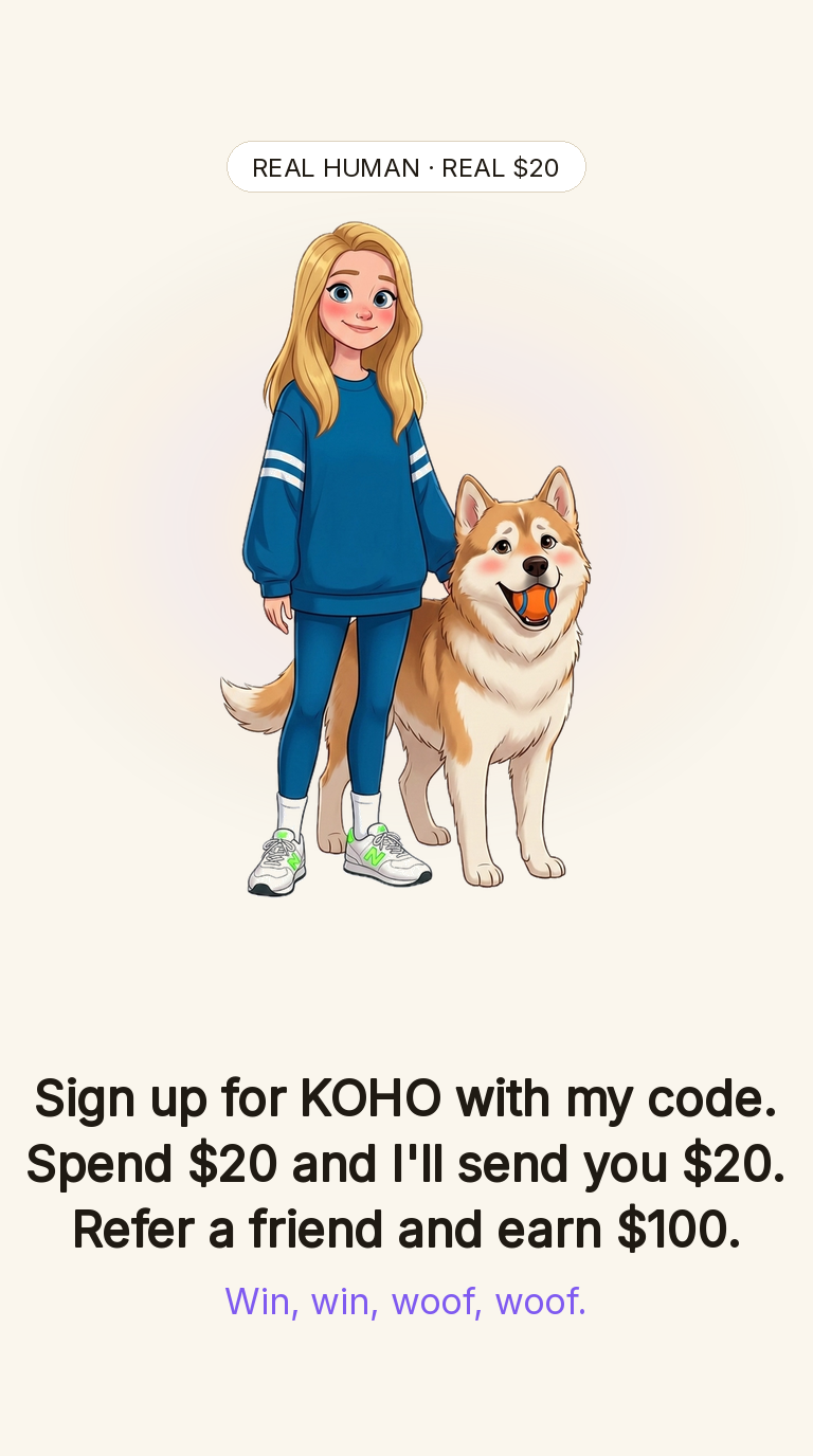 Lauren's KOHO promo — 9:16 share image